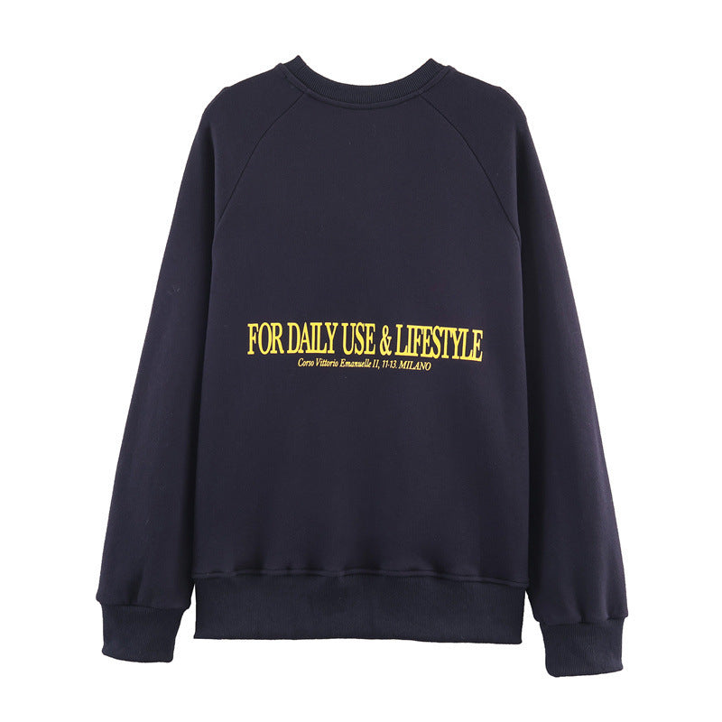 Women's Round Neck Printed Sweatshirt