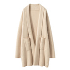 Fall Winter Fashion Mid-length Knitted Coat For Women