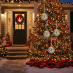 4PCS Set Christmas Hanging Ball Ornaments Wooden Tree Decorations Festive Holiday Party Decor Xmas Tree Accessories FBA Shipment - The Premium