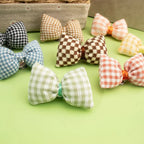 Plaid Bow Hair Clips-Coffee 9672 - The Premium