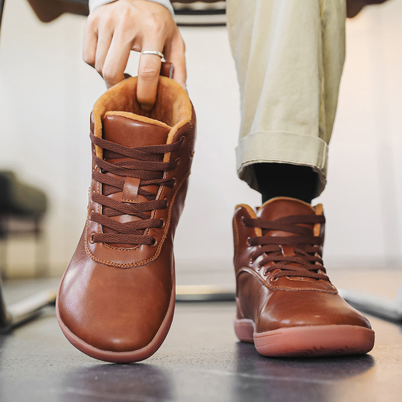 Cotton Shoes Fur Men's Thick Winter High-top