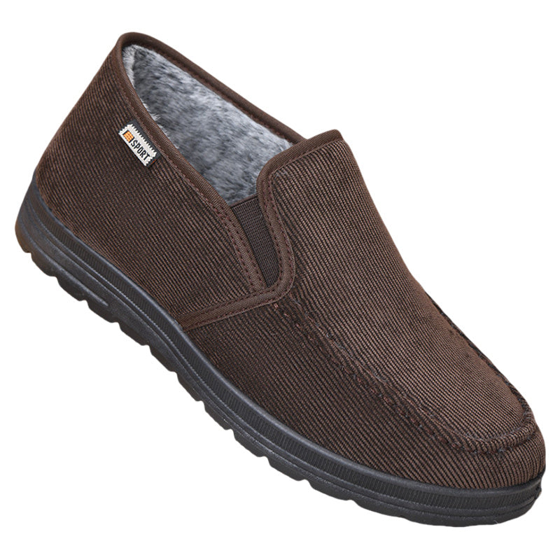 Autumn And Winter Old Beijing Cloth Shoes Fleece-lined Thickened