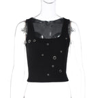 Personality Slim Fit All-match Solid Color Vest