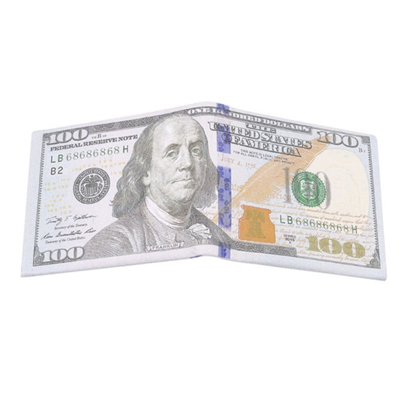 Creative Short Print Pattern USD Short Wallet
