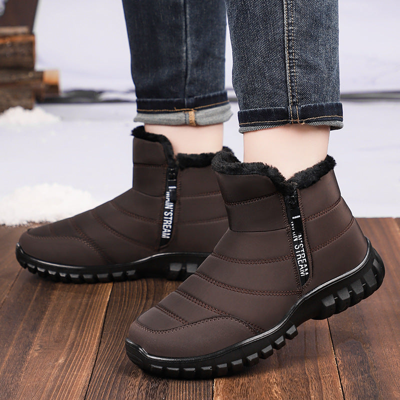 Men's Fleece-lined Thick Snow Boots