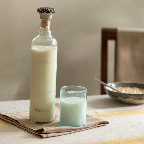 Transparent Glass Water Bottle With Stopper