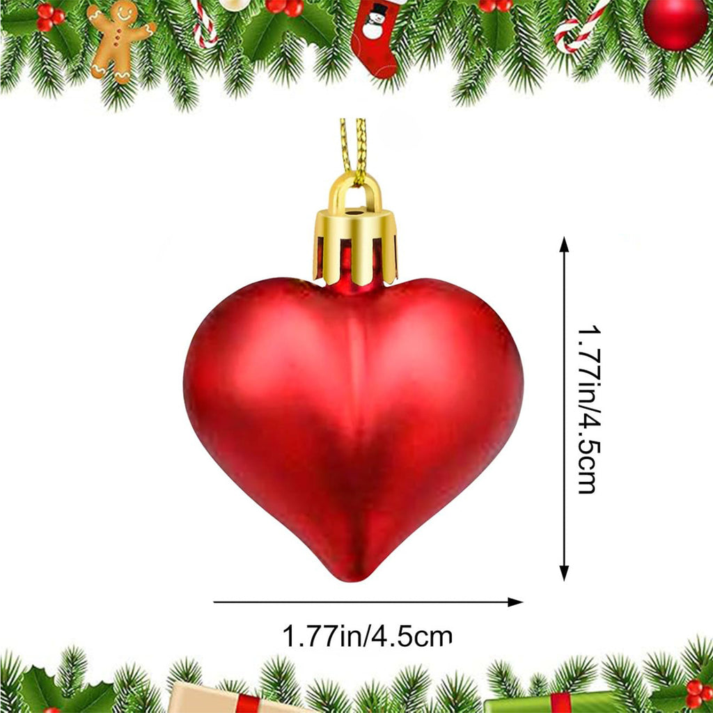 12PCS Christmas Heart Pendants - The Premium