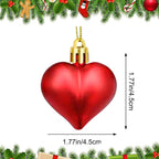 12PCS Christmas Heart Pendants - The Premium