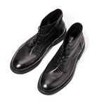 Trendy Workwear Boots All-match First Layer Cowhide Retro