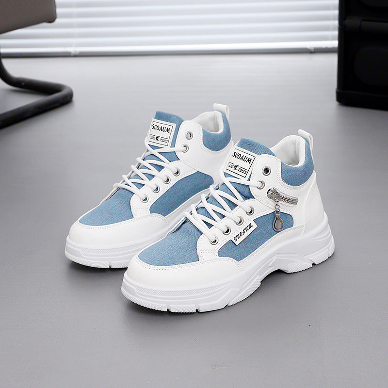 Spring And Autumn Platform Casual Skateboard Shoes Women