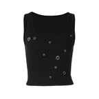 Personality Slim Fit All-match Solid Color Vest