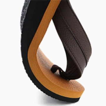 Men's Leather Beach Flip-flops Flip-flops Flip-flops Pes Cavus