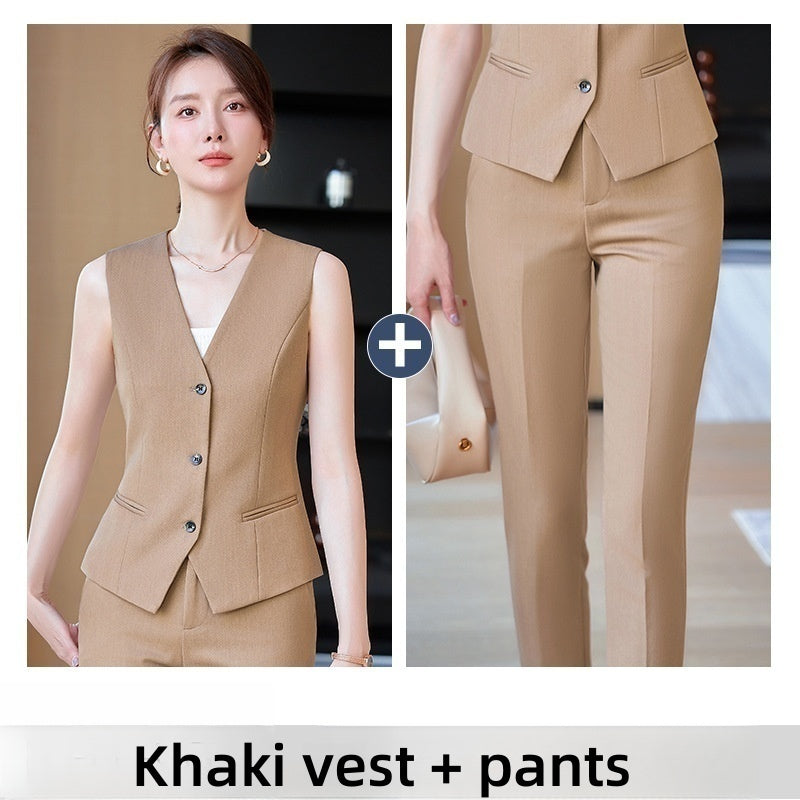 Women's Outer Wear Vest Waistcoat Hotel Receptionist Uniform Work Clothes