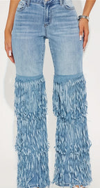 Women's Casual Pants Thin Imitation Jeans