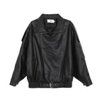 Biker's Leather Jacket Women's Loose All-match Retro