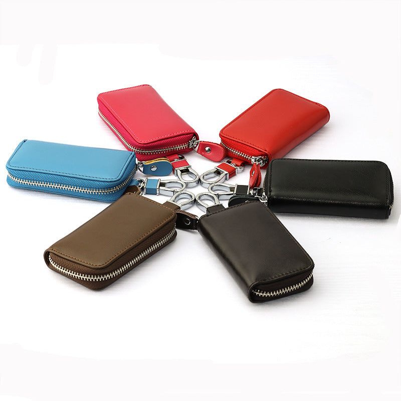Large capacity zipper key case