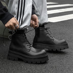 Black Working Wear Motorcycle Boots