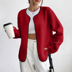 Fashion Casual Solid Color Women's Cardigan Short Jacket