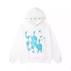 Hip-Hop Street Graffiti Hoodie Retro Casual Sports Brushed Hoody