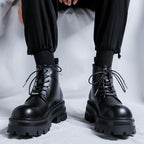 Black Working Wear Motorcycle Boots