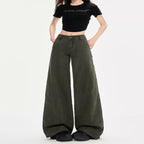 Women's Summer New Design Loose Straight-leg Flared Casual Overalls