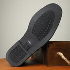 New British Men's High Top Color Blocked Leather Shoes