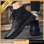 Men's Shoes British Style Tooling Leather Boots