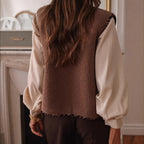 Ladies' Women's Lamb Wool Vest Fur Vest