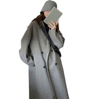 Fashionable Knee-length Mid-length Wool Coat For Women