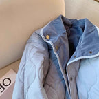 Blue Anti-aging Loose Women's Corduroy Niche Cotton Jacket