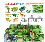 Children's Electric Assembled Track Racing Simulation Animal Tyrannosaurus Dinosaur Toy Puzzle Boy Gift