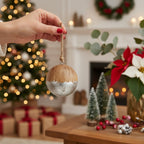 4PCS Set Christmas Hanging Ball Ornaments Wooden Tree Decorations Festive Holiday Party Decor Xmas Tree Accessories FBA Shipment - The Premium