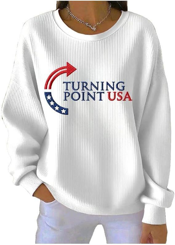 Trendy Women's Round Neck Pullover Sweatshirt