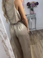 Women's Vest And High-waisted Pants Casual Two-piece Set