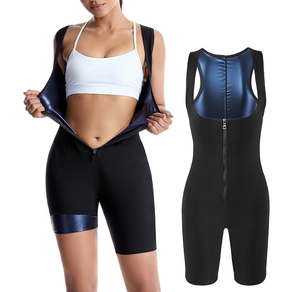 Women's Corset Workout Clothes Europe And America Cross Border Running Sports Violently Sweat Suit