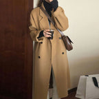 Fashionable Knee-length Mid-length Wool Coat For Women