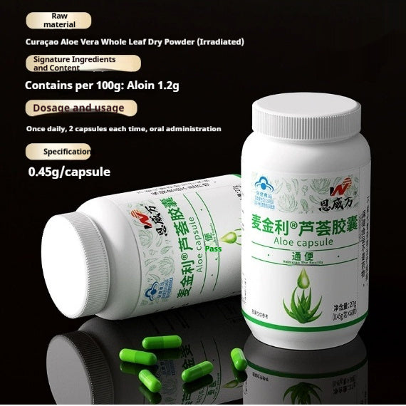 Aloe Capsule Health Care Intestinal Constipation