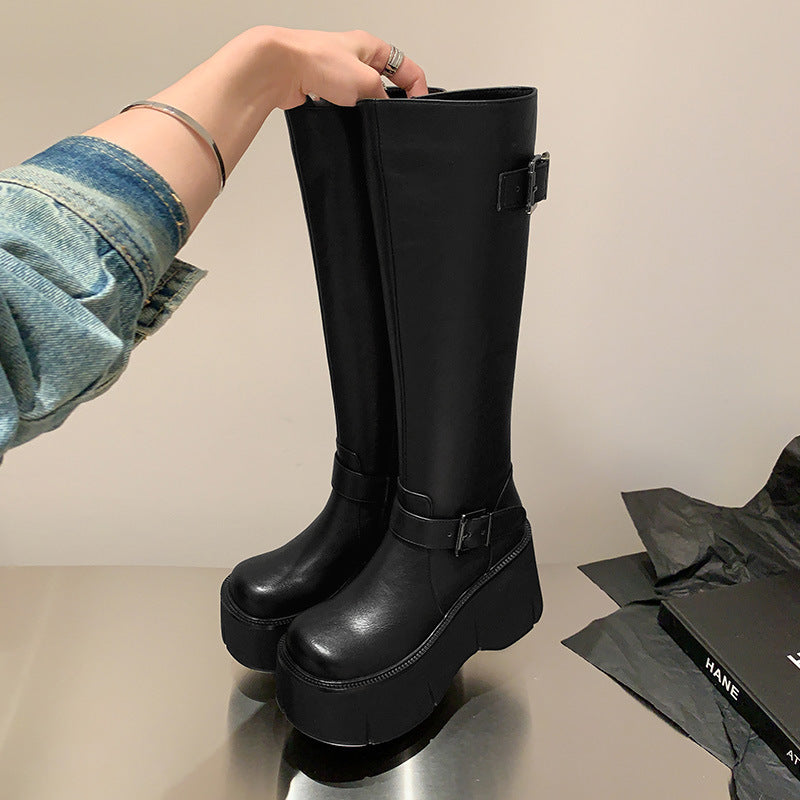 New Design Sense Niche Boots Tall Knight