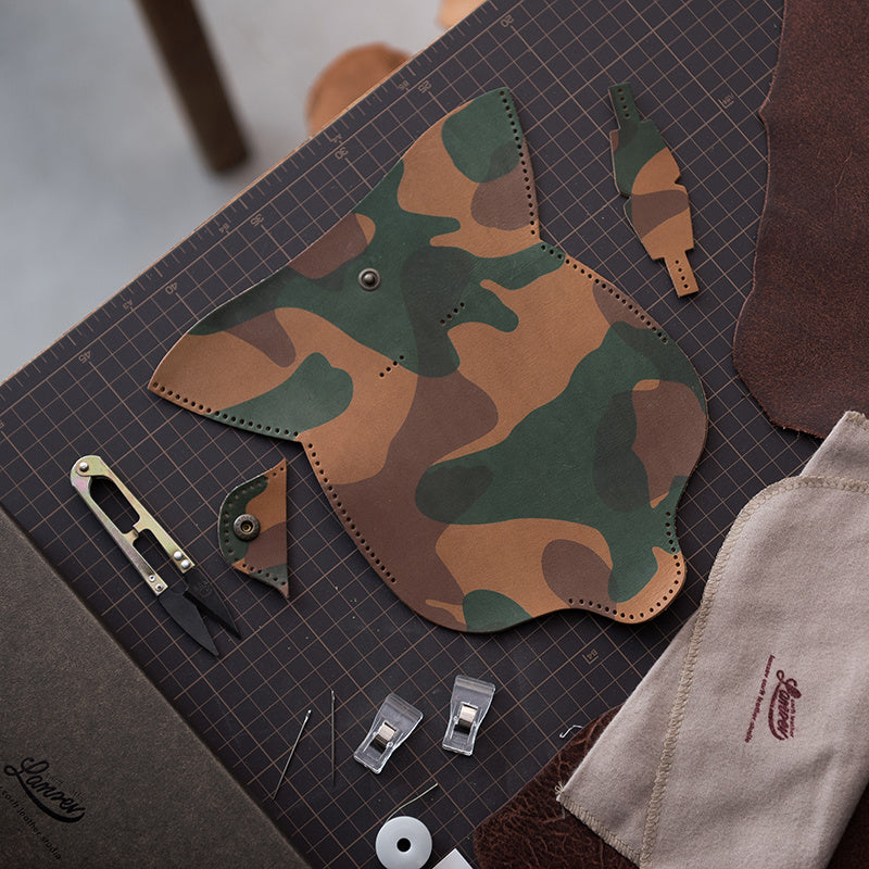 Fog Wax Leather Glasses Case Manual Sewing