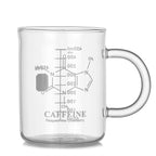 1 PCS Transparent Tape With High Borosilicate Glass Cup, Coffee Cup, Coffee Sharing Cup With Scale Identification