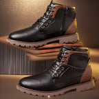 Male Martin Boots Leisure Plus Size Zip Ankle Boots