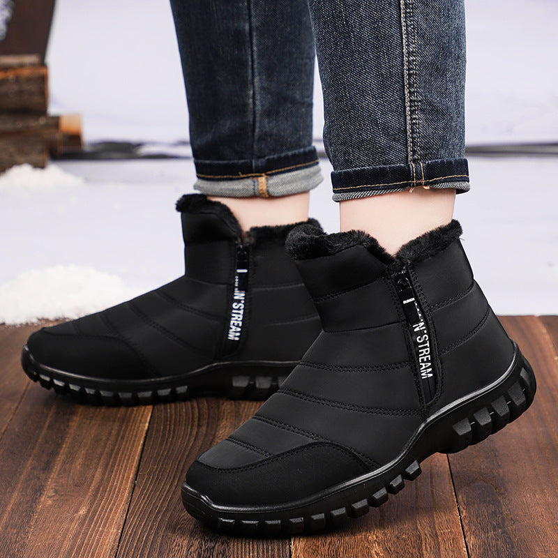 Men's Fleece-lined Thick Snow Boots