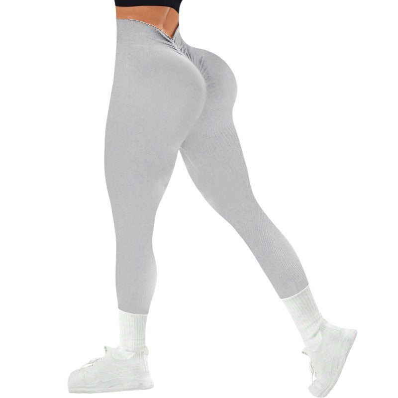 European-style Seamless Thread Sports Yoga Pants