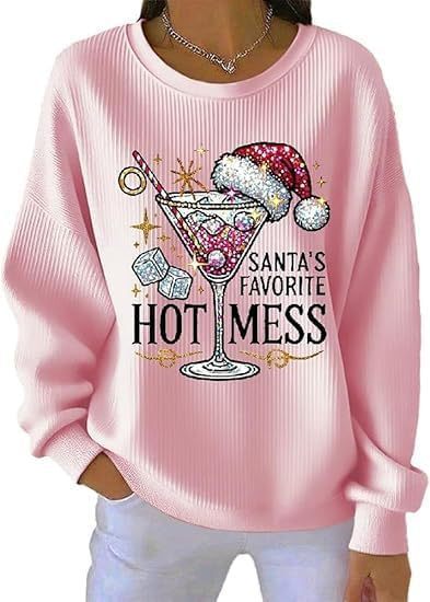 Trendy Women's Round Neck Pullover Sweatshirt