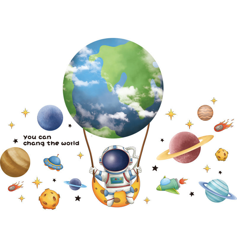 Spaceman Astronaut Wall Decorations Stickers