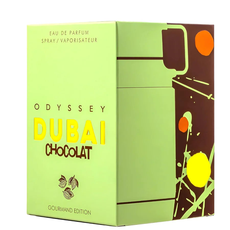 "Armaf Odyssey Dubai Chocolat Gourmand EDP 100ml – Sweet Amber Vanilla Unisex Perfume" AJ PRIME
