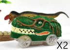 Children's Electric Assembled Track Racing Simulation Animal Tyrannosaurus Dinosaur Toy Puzzle Boy Gift
