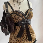 Fashion Sexy Hot Girl Striped Lace Bow Sweet Women's Sling
