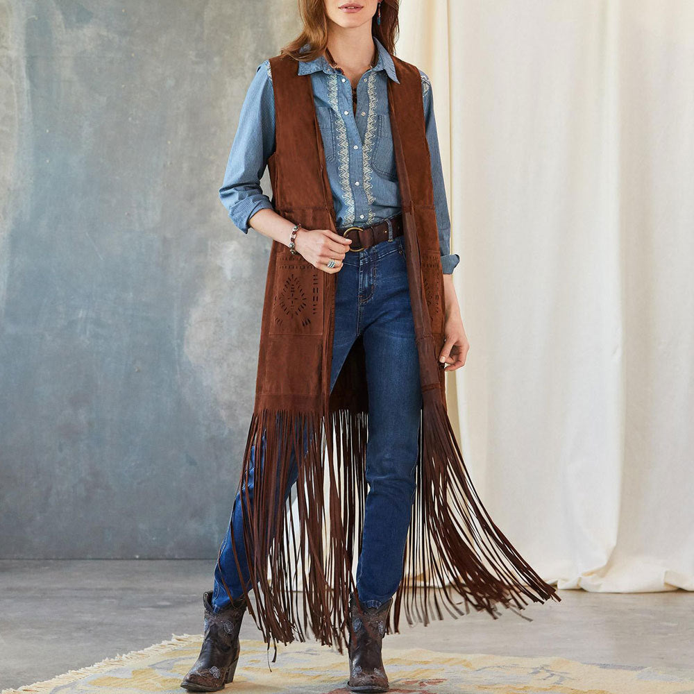 Slim-fit Sleeveless Vest Shawl Jacket