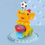 Cute Elephant Cool Music Light Electric Children's Toy Car